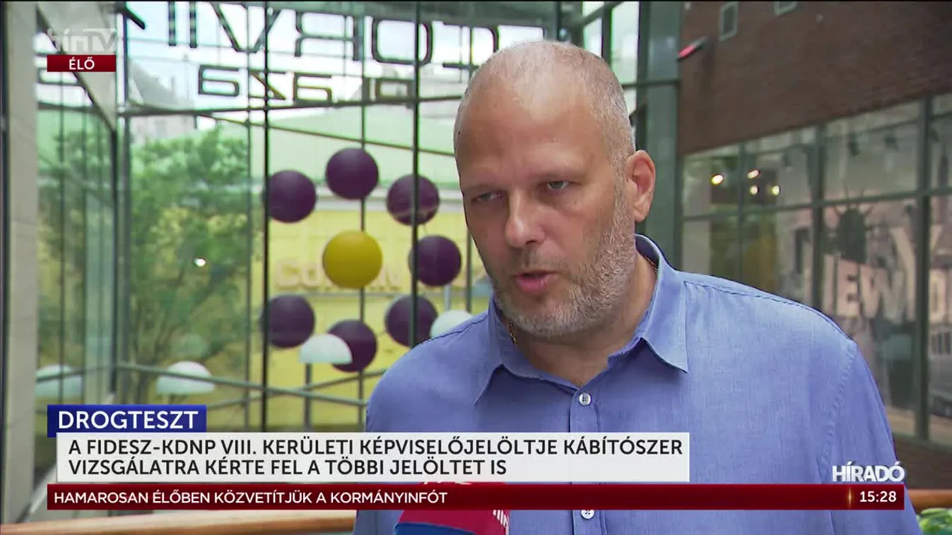 A Fidesz-KDNP VIII. kerületi képviselőjelöltje kábítószer vizsgálatra kérte fel a többi jelöltet is + videó