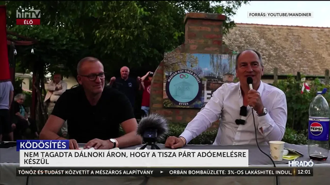 	Nem tagadta Dálnoki Áron, hogy a TISZA Párt adóemelésre készül