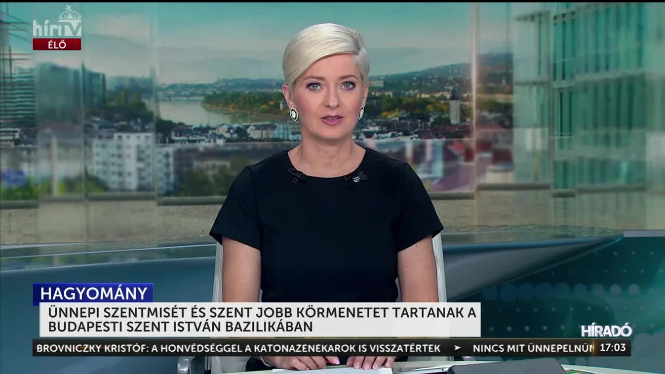 Ünnepi szentmisét és Szent Jobb Körmenetet tartanak a budapesti Szent István-bazilikában