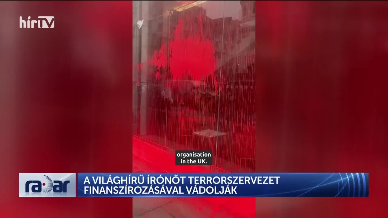 Radar – A világhírű írónőt terrorszervezet finanszírozásával vádolják