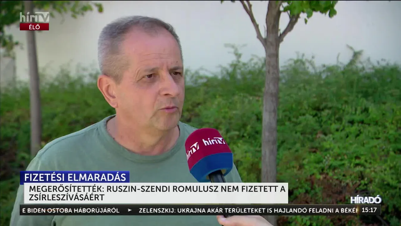 MEGERŐSÍTETTÉK: RUSZIN-SZENDI ROMULUSZ NEM FIZETETT A ZSÍRLESZÍVÁSÁÉRT