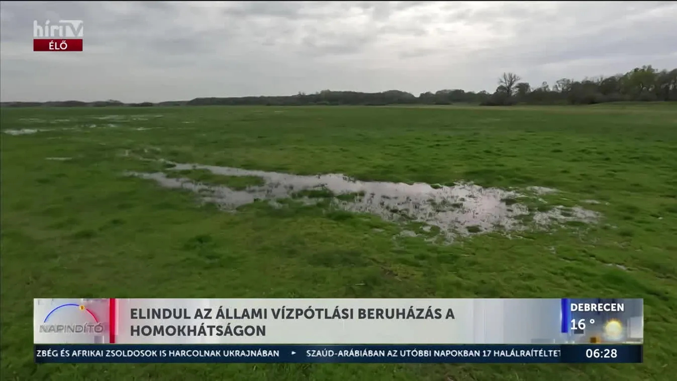 Elindul az állami vízpótlási beruházás a Homokhátságon