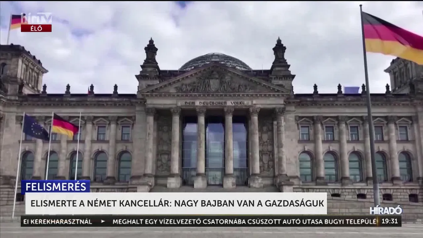 Elismerte a német kancellár: nagy bajban van a gazdaságuk