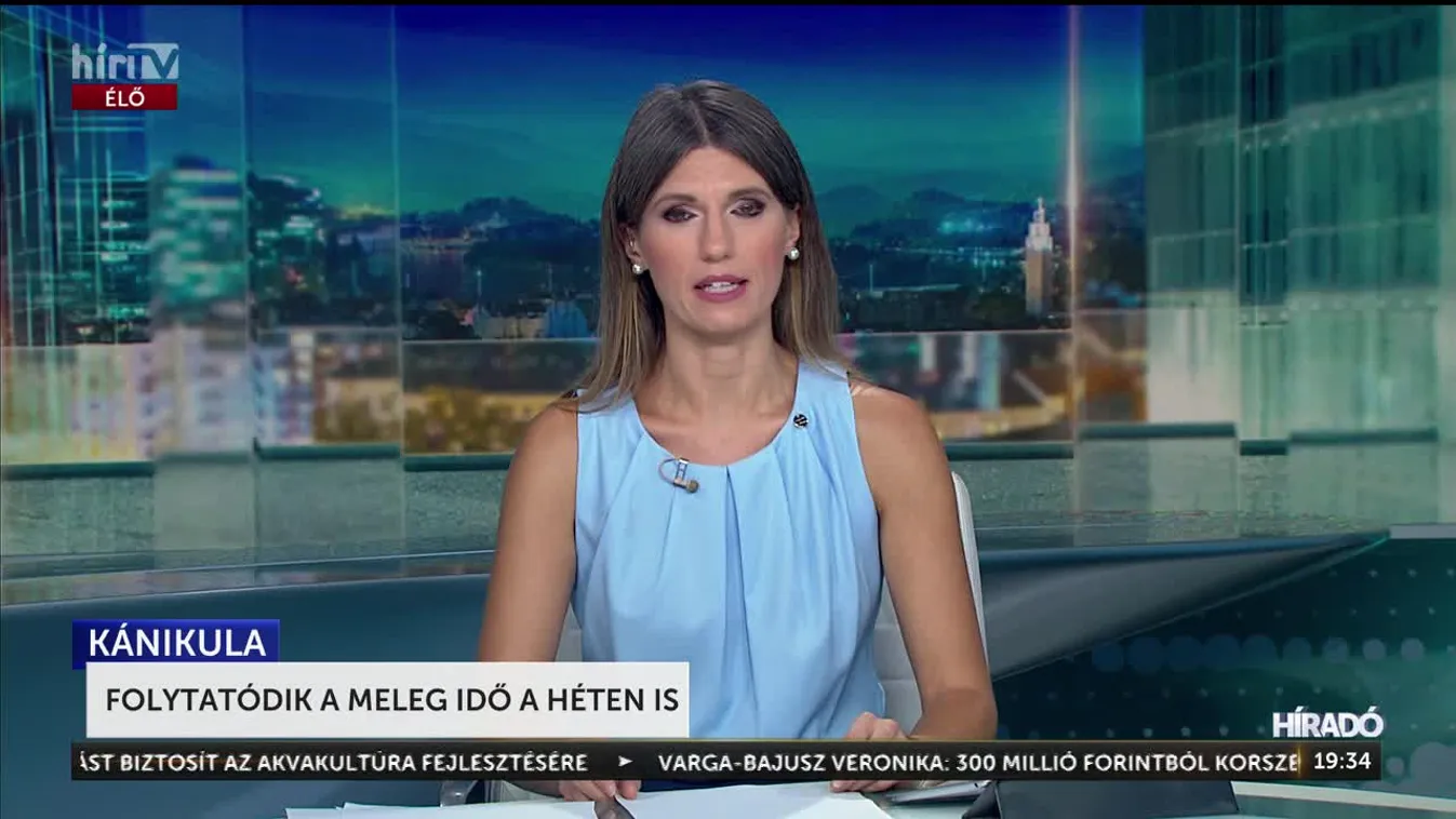 FOLYTATÓDIK A MELEG IDŐ A HÉTEN IS