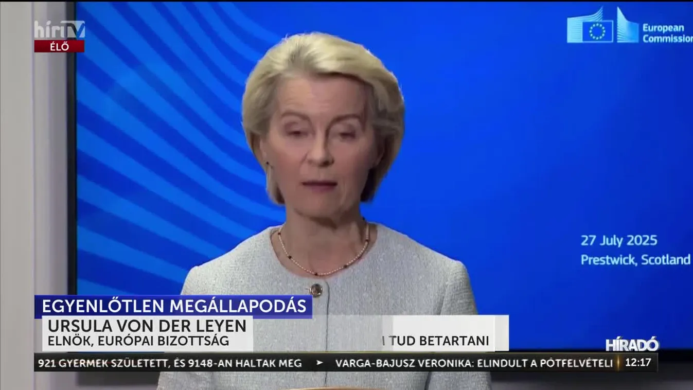 Orbán Viktor: Olyasmit vállalt Brüsszel az USA felé, amit nem tud betartani