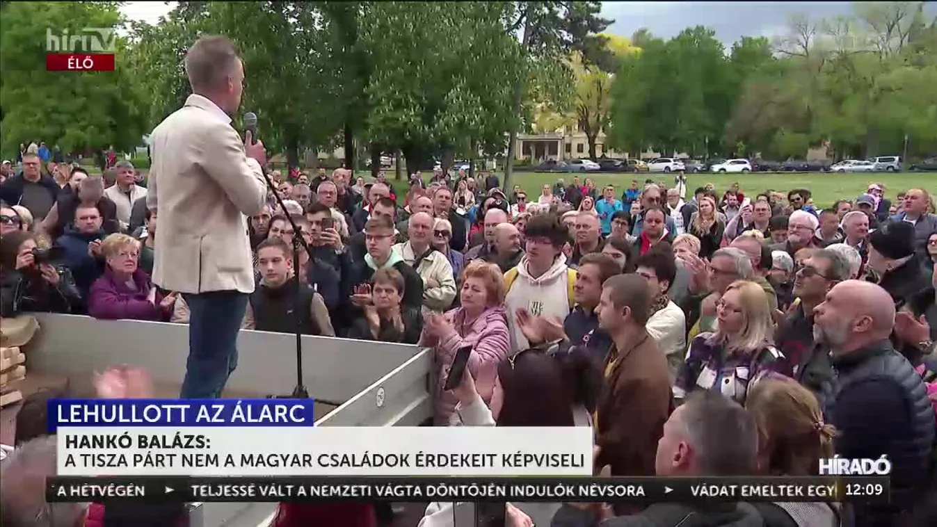 Hankó Balázs: A Tisza Párt nem a magyar családok érdekeit képviseli
