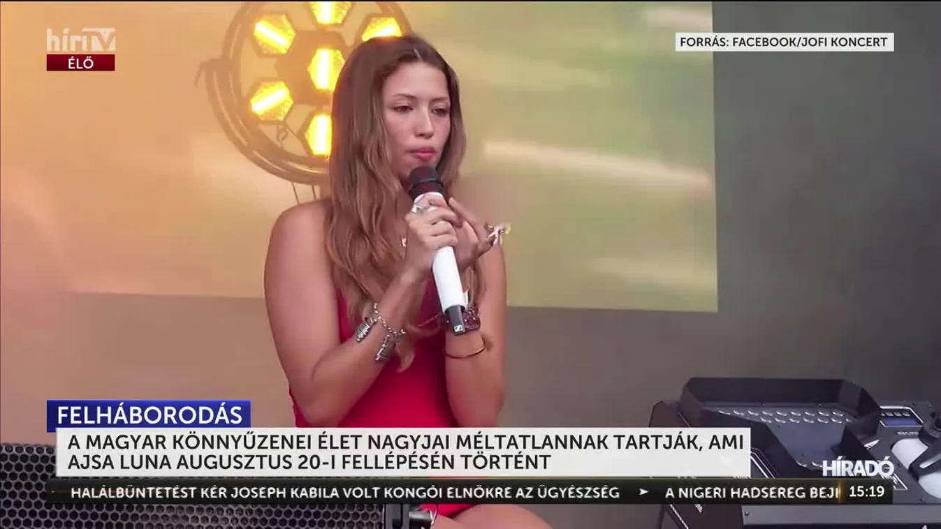 A MAGYAR KÖNNYŰZENEI ÉLET NAGYJAI MÉLTATLANNAK TARTJÁK, AMI AJSA LUNA AUGUSZTUS 20-I FELLÉPÉSÉN TÖRTÉNT