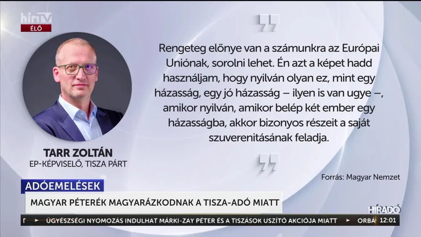 Magyar Péterék magyarázkodnak a Tisza-adó miatt