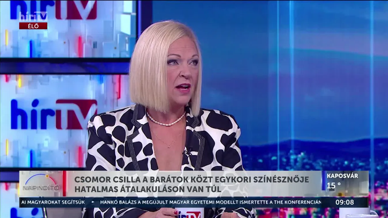 CSOMOR CSILLA A BARÁTOK KÖZT EGYKORI SZÍNÉSZNŐJE HATALMAS ÁTALAKULÁSON VAN TÚL