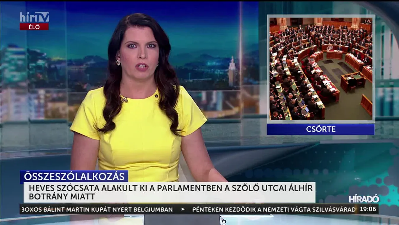 HEVES SZÓCSATA ALAKULT KI A PARLAMENTBEN A SZŐLŐ UTCAI ÁLHÍR BOTRÁNY MIATT