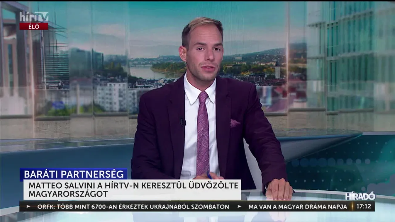 Matteo Salvini a Hír TV-n keresztül üdvözölte Magyarországot