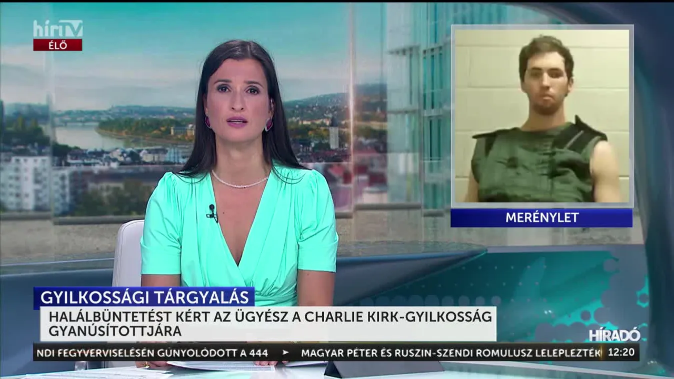 HALÁLBÜNTETÉST KÉRT AZ ÜGYÉSZ A CHARLIE KIRK-GYILKOSSÁG GYANÚSÍTOTTJÁRA
