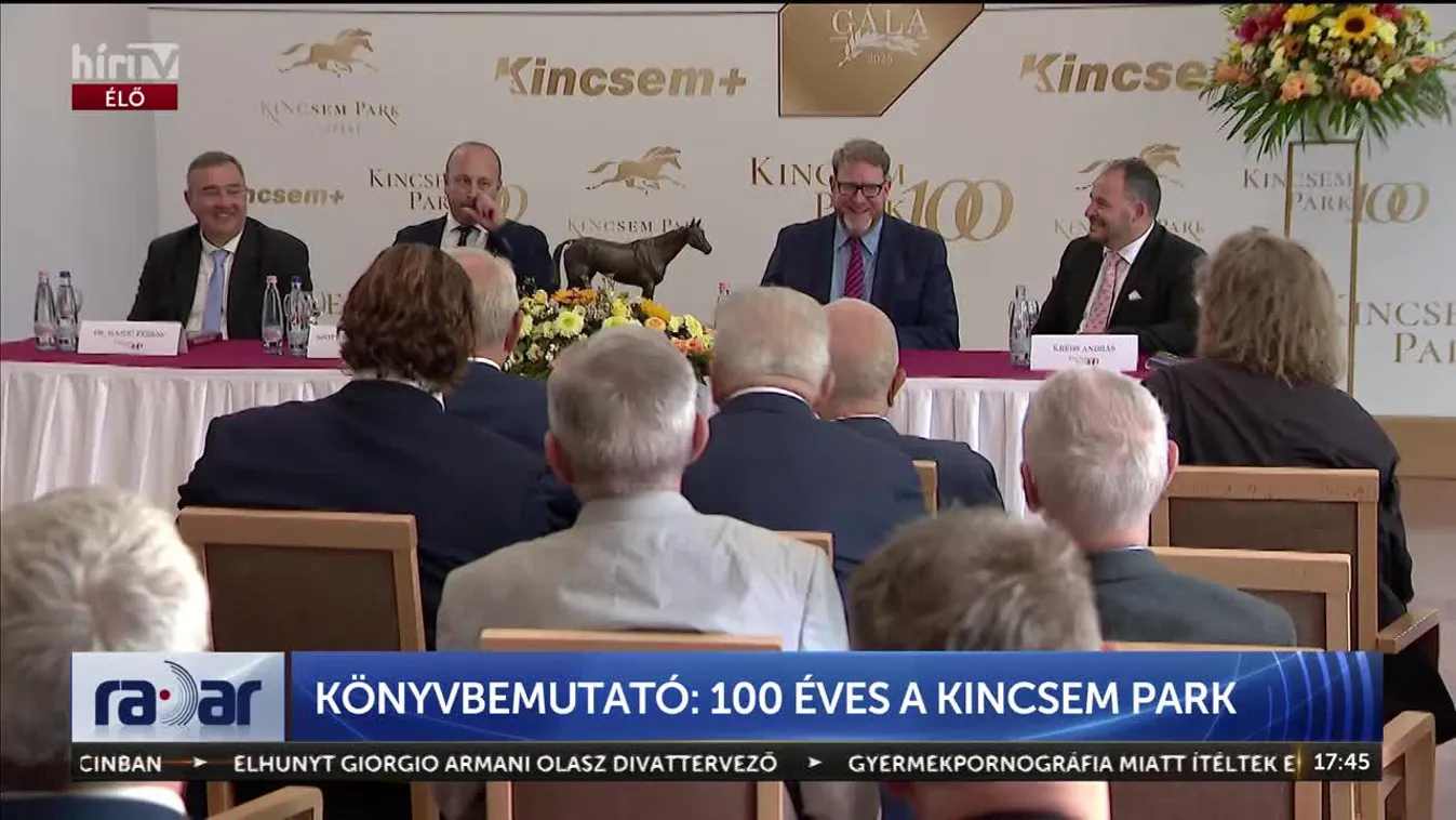 Radar - KÖNYVBEMUTATÓ: 100 ÉVES A KINCSEM PARK