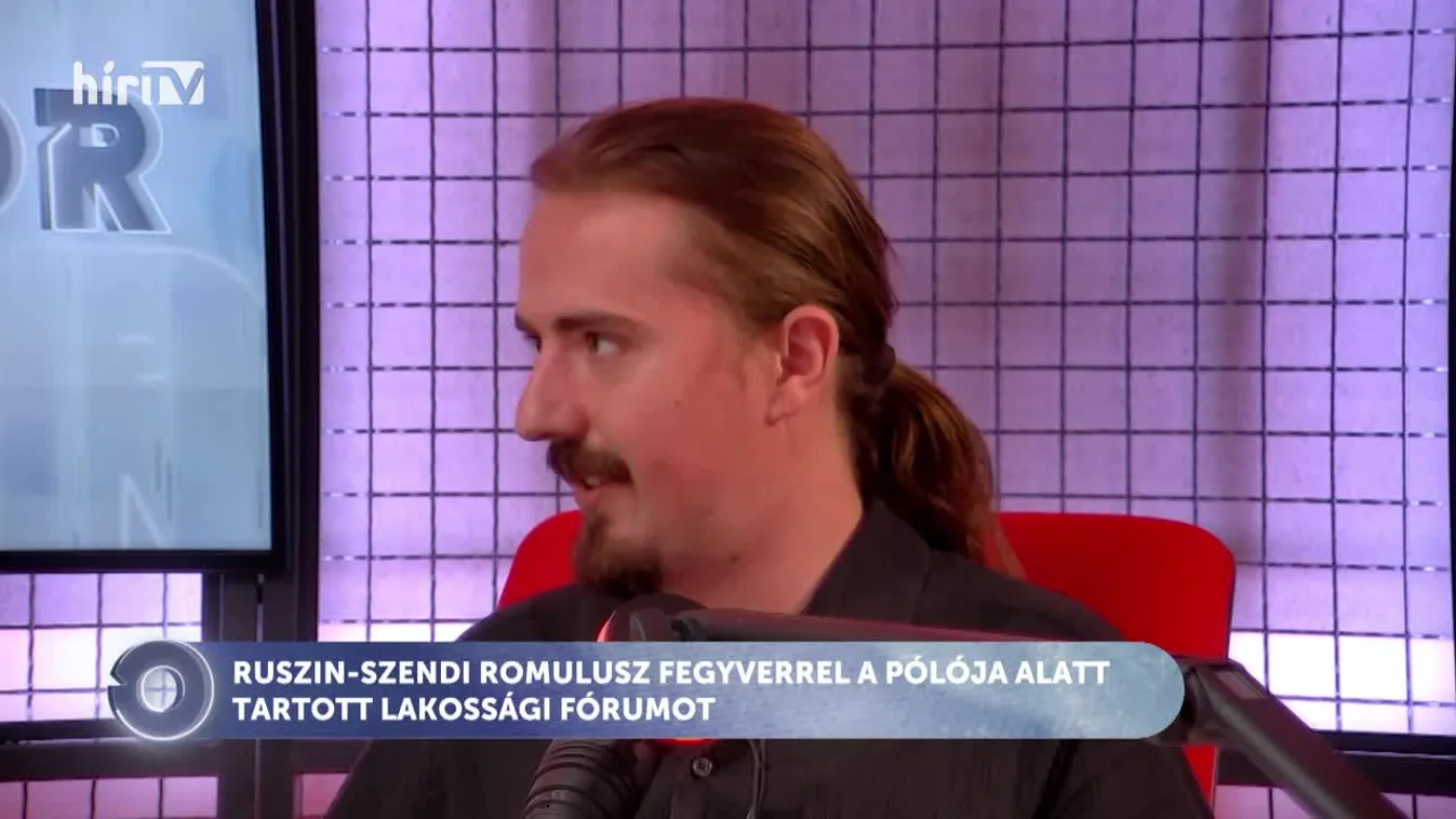 Civil kör - Ruszin-Szendi Romolusz fegyverrel a pólója alatt tartott lakossági fórumot + videó