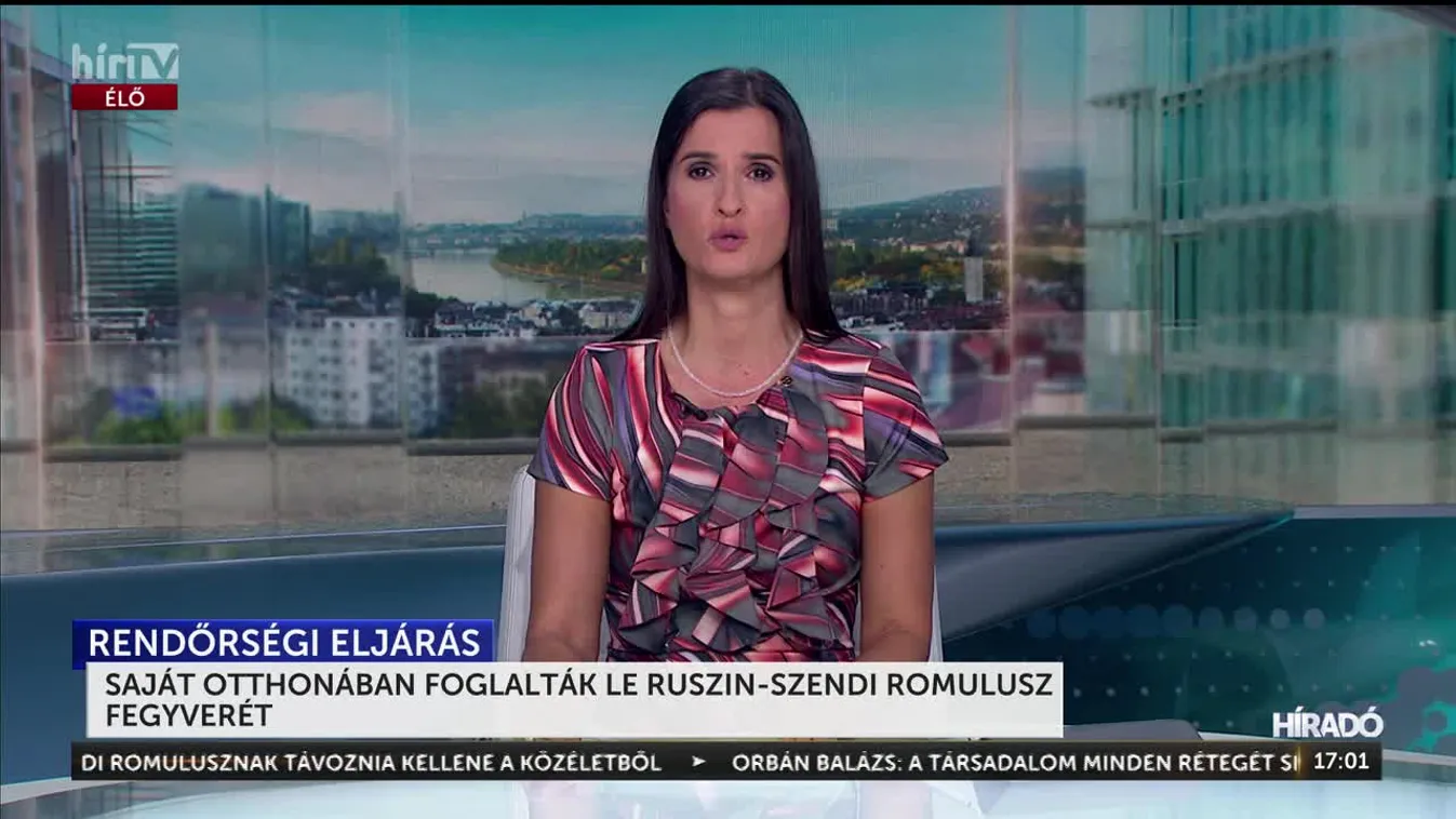  A RENDŐRSÉG VISSZAVONTA RUSZIN-SZENDI ROMULUSZ FEGYVERVISELÉSI ENGEDÉLYÉT