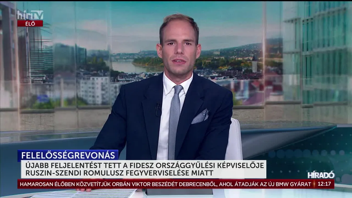 ÚJABB FELJELENTÉST TETT A FIDESZ ORSZÁGGYŰLÉSI KÉPVISELŐJE RUSZIN-SZENDI ROMULUSZ FEGYVERVISELÉSE MIATT