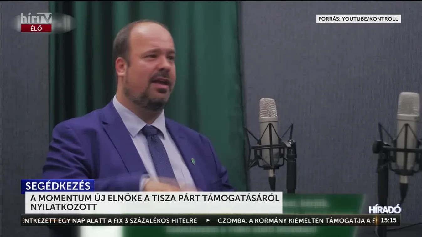 A Tisza Pártot támogatja a Momentum legújabb elnöke + videó