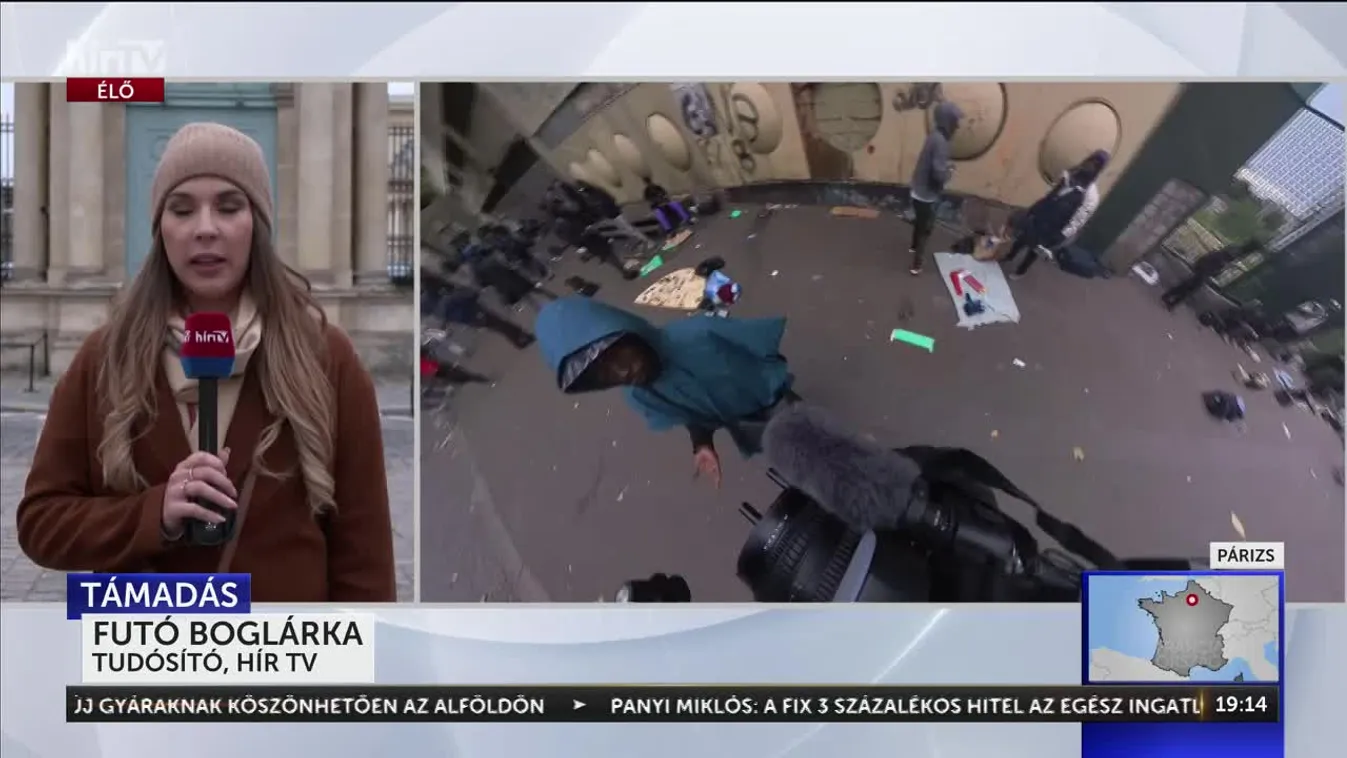 MEGTÁMADTÁK A HÍR TV STÁBJÁT PÁRIZSBAN AZ ILLEGÁLIS MIGRÁNSOK
