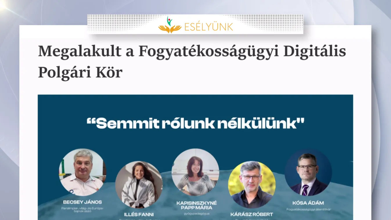 Megalakult a fogyatékosságügyi Digitális Polgári Kör