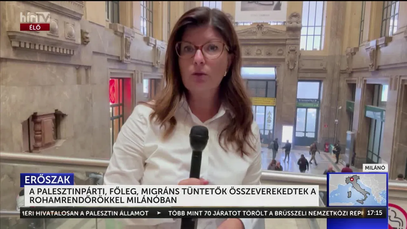 Lezárt pályaudvar, pánikban lévő utasok! - A békés tüntetésből brutális támadás lett + videó