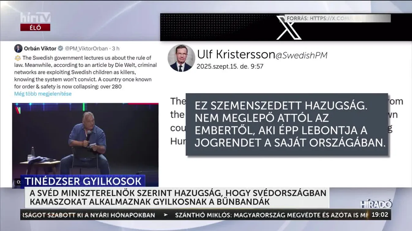 Orbán Viktor: Ahol kiskorú lányokat szisztematikusan használnak gyilkosságra, ott a jogállamiság halott + videó
