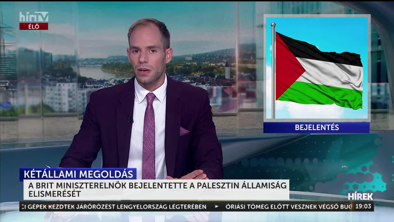 A brit miniszterelnök bejelentette a palesztin államiság elismerését