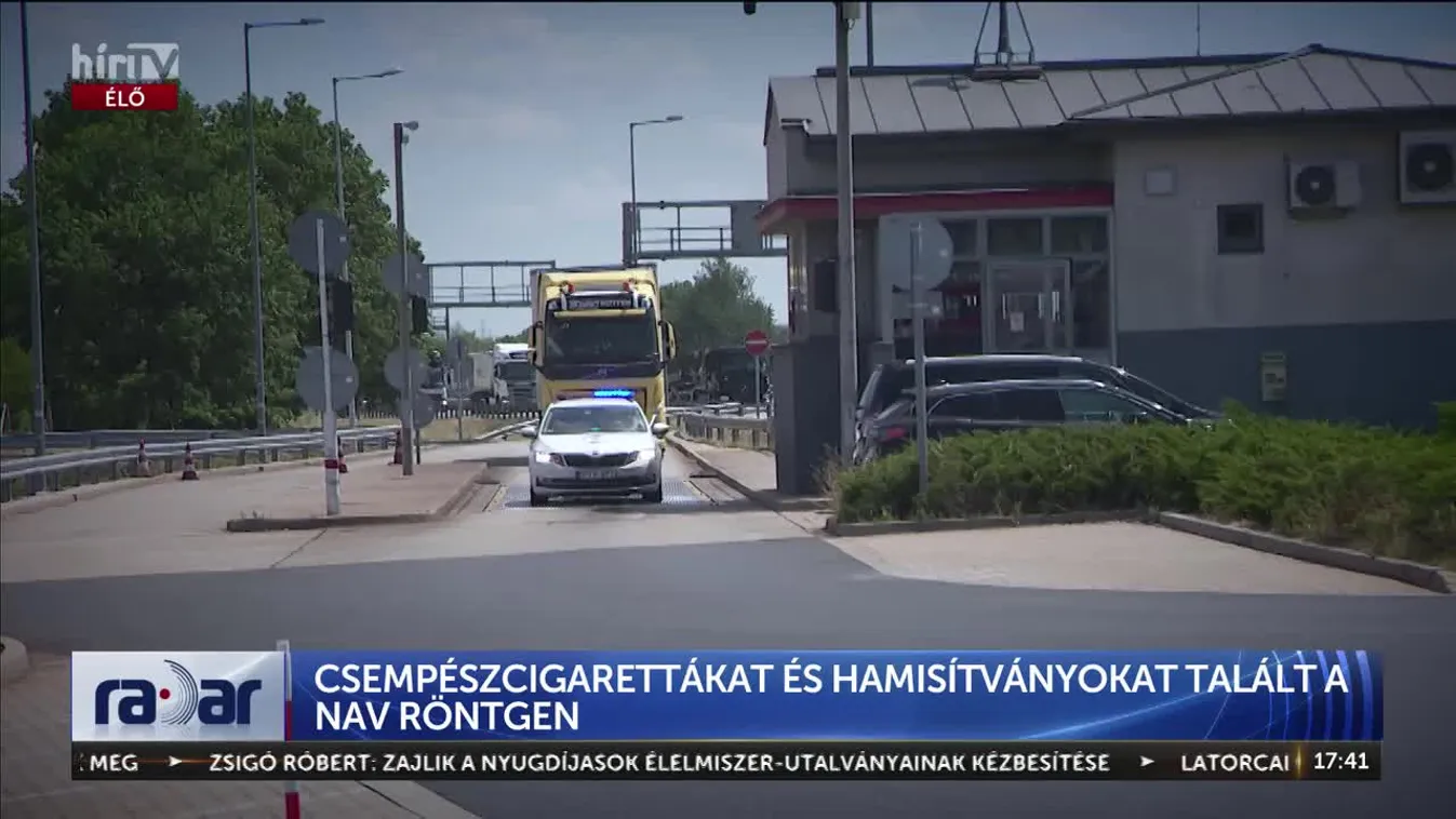 Radar - CSEMPÉSZCIGARETTÁKAT ÉS HAMISÍTVÁNYOKAT TALÁLT A NAV RÖNTGEN