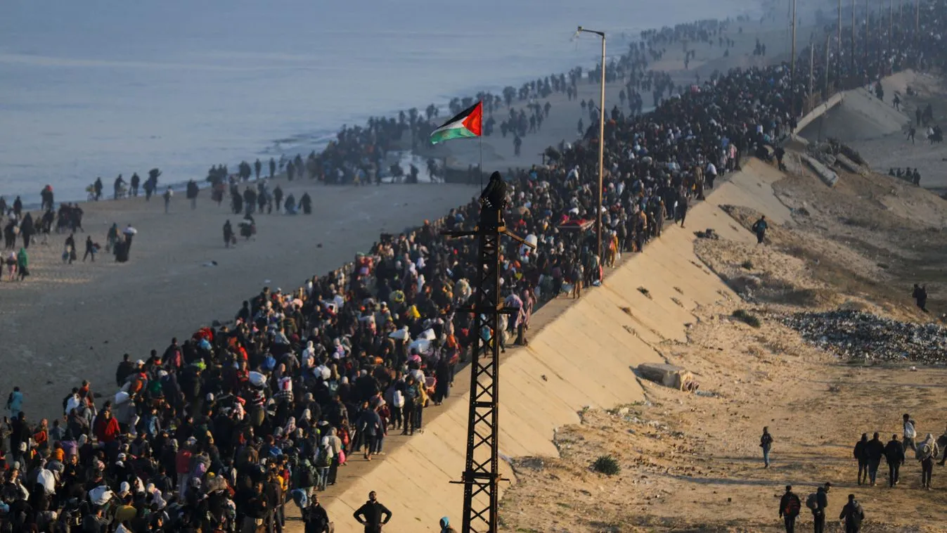 Az izraeli offenzíva miatt menekülnek a palesztinok Gázavárosból