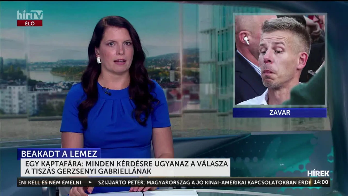 EGY KAPTAFÁRA: MINDEN KÉRDÉSRE UGYANAZ A VÁLASZA A TISZÁS GERZSENYI GABRIELLÁNAK