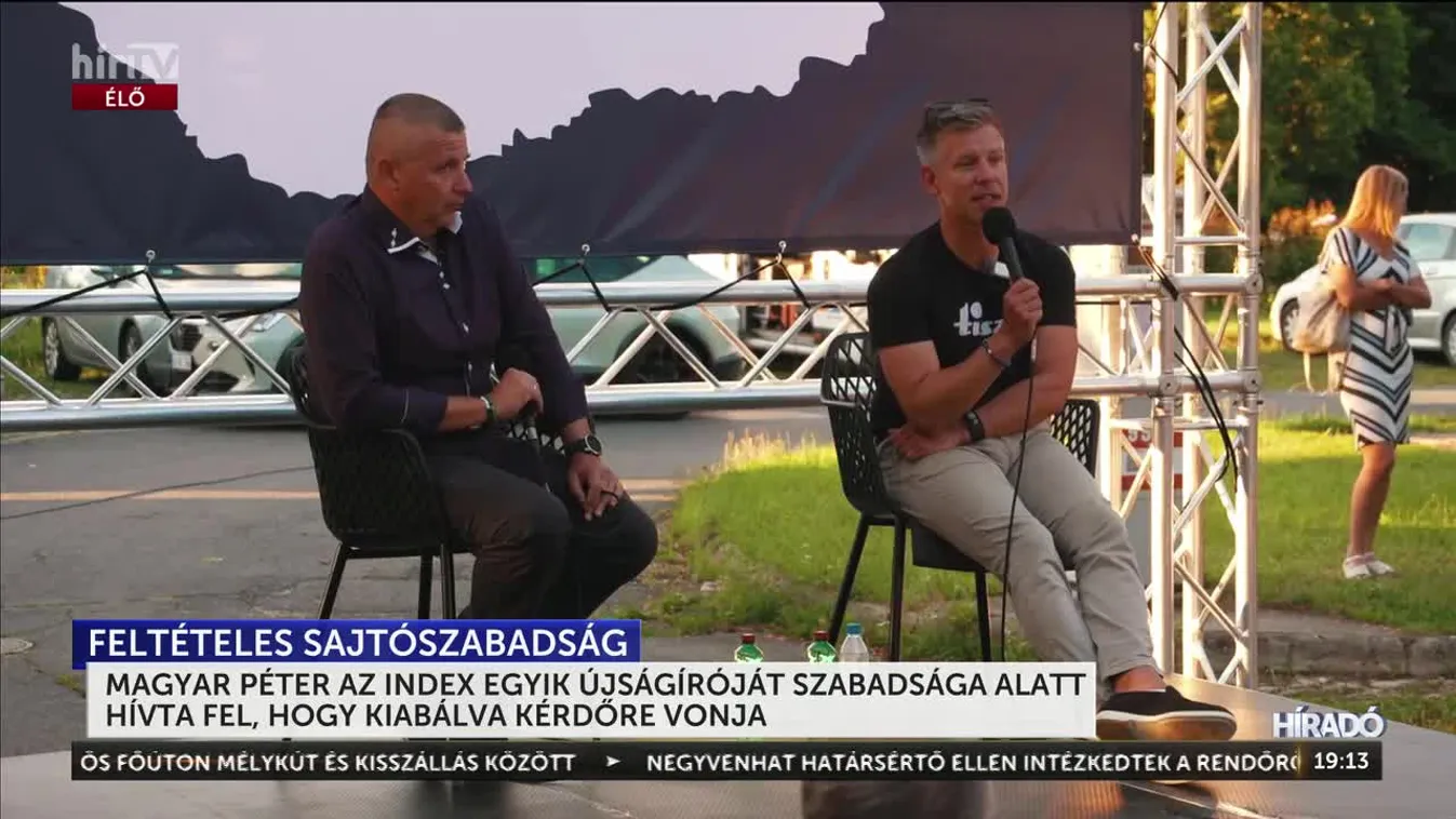 Sportot űz Magyar Péter a sajtó fenyegetéséből