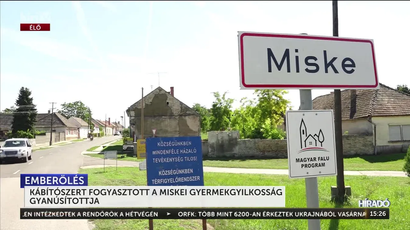 KÁBÍTÓSZERT FOGYASZTOTT A MISKEI GYERMEKGYILKOSSÁG GYANÚSÍTOTTJA