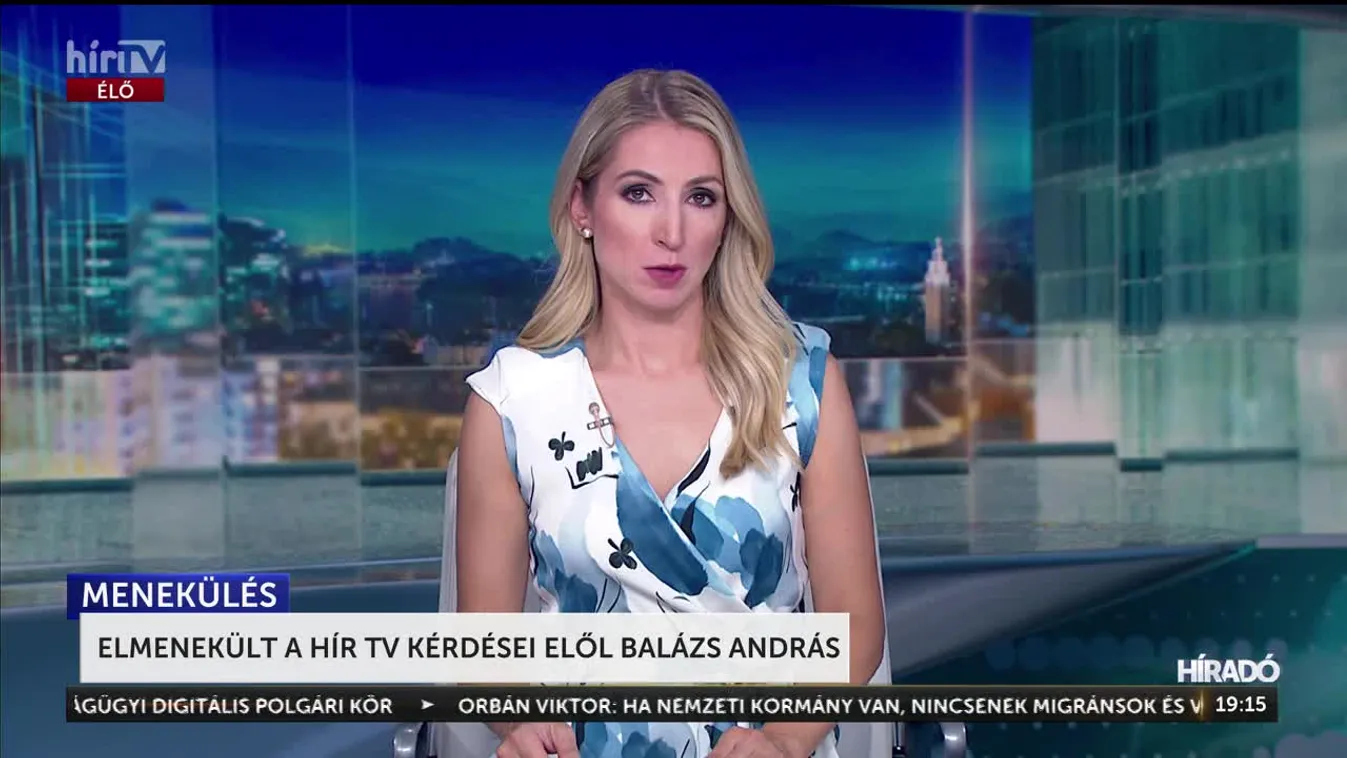 ELMENEKÜLT A HÍR TV KÉRDÉSEI ELŐL BALÁZS ANDRÁS