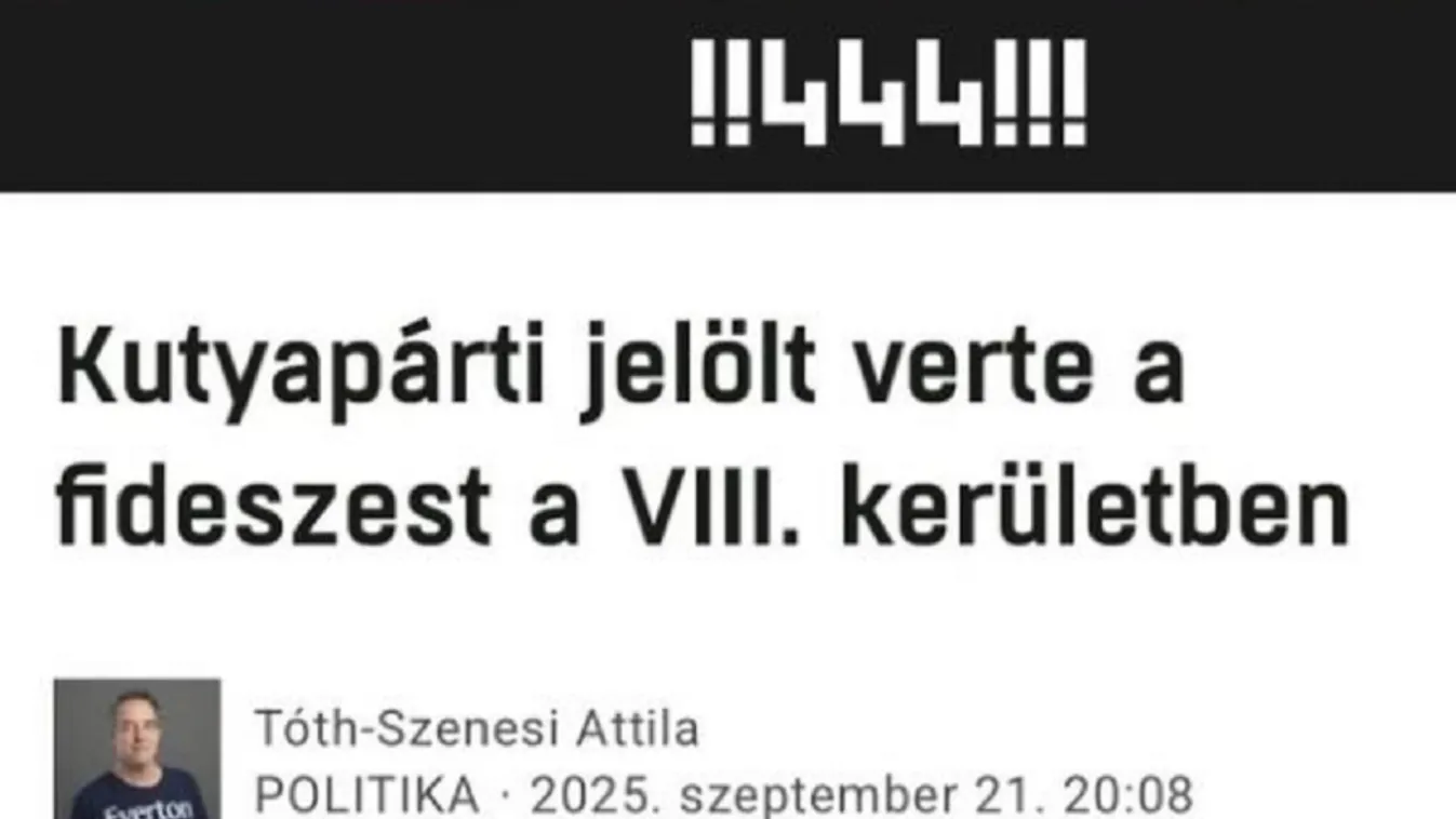 Ez nem a 444 hete – megint hatalmasat hazudott a balliberális portál, most a józsefvárosi választás kapcsán