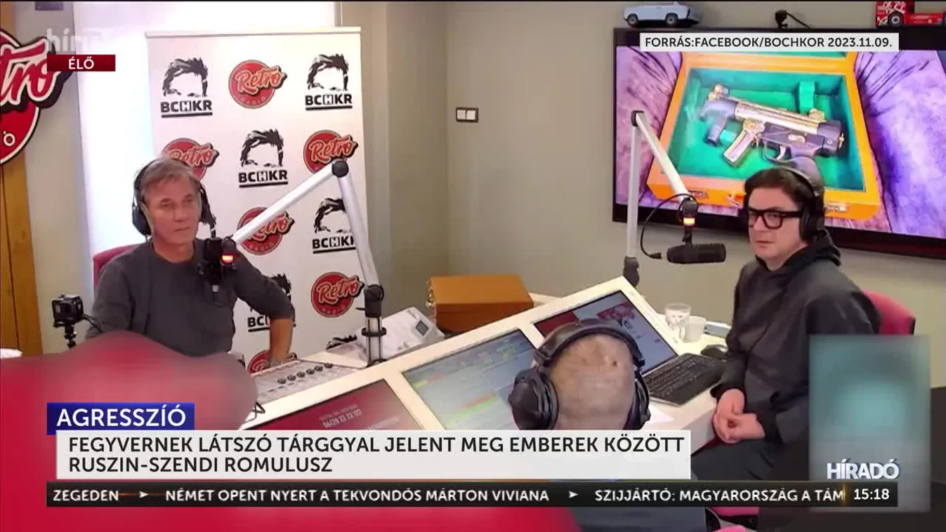 FEGYVERNEK LÁTSZÓ TÁRGGYAL JELENT MEG EMBEREK KÖZÖTT RUSZIN-SZENDI ROMULUSZ