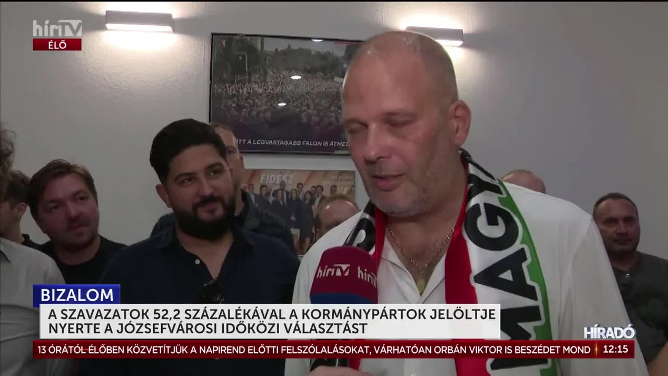 A SZAVAZATOK 52,2 SZÁZALÉKÁVAL A KORMÁNYPÁRTOK JELÖLTJE NYERTE A JÓZSEFVÁROSI IDŐKÖZI VÁLASZTÁST
