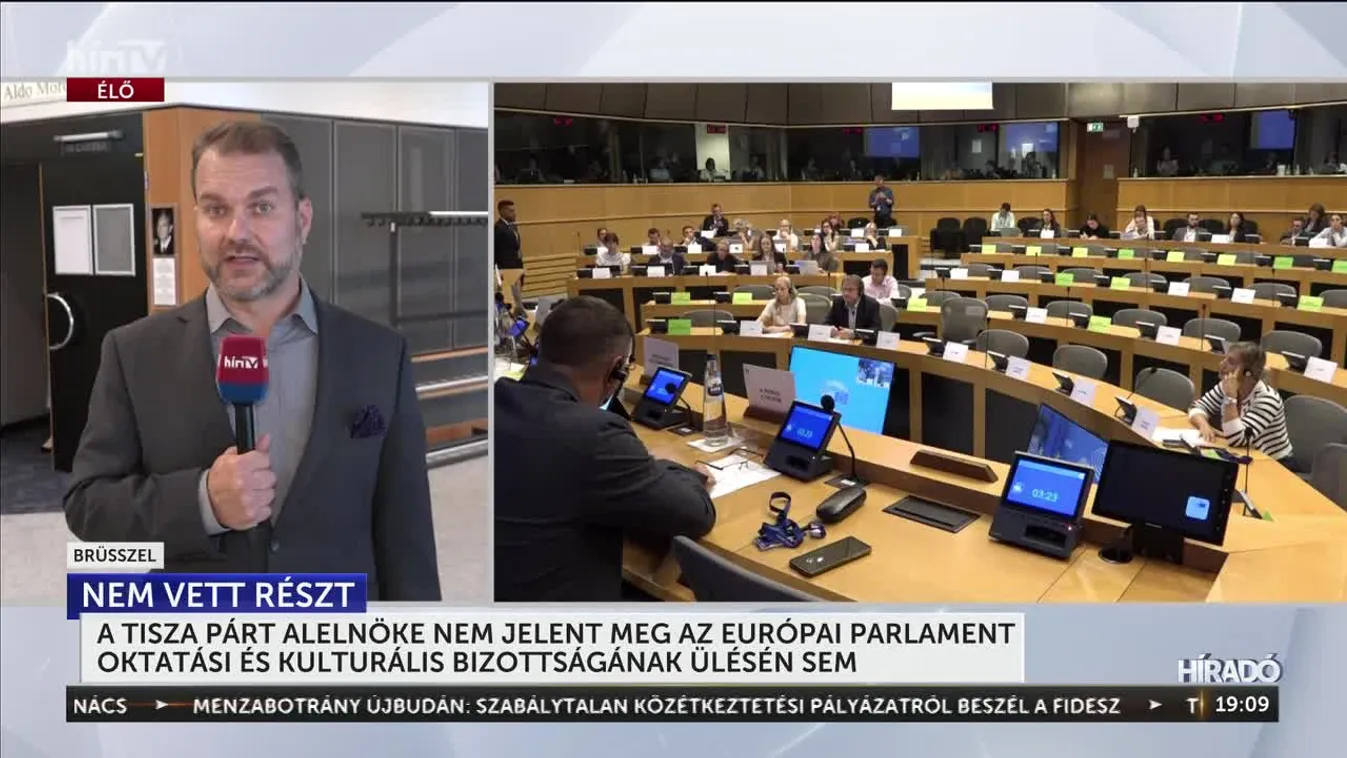 Nem vett részt hétfőn Tisza Párt alelnöke az Európai Parlament Kulturális és Oktatási Bizottságának ülésén + videó