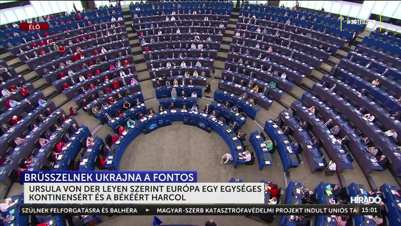 URSULA VON DER LEYEN SZERINT EURÓPA HÁBORÚBAN ÁLL