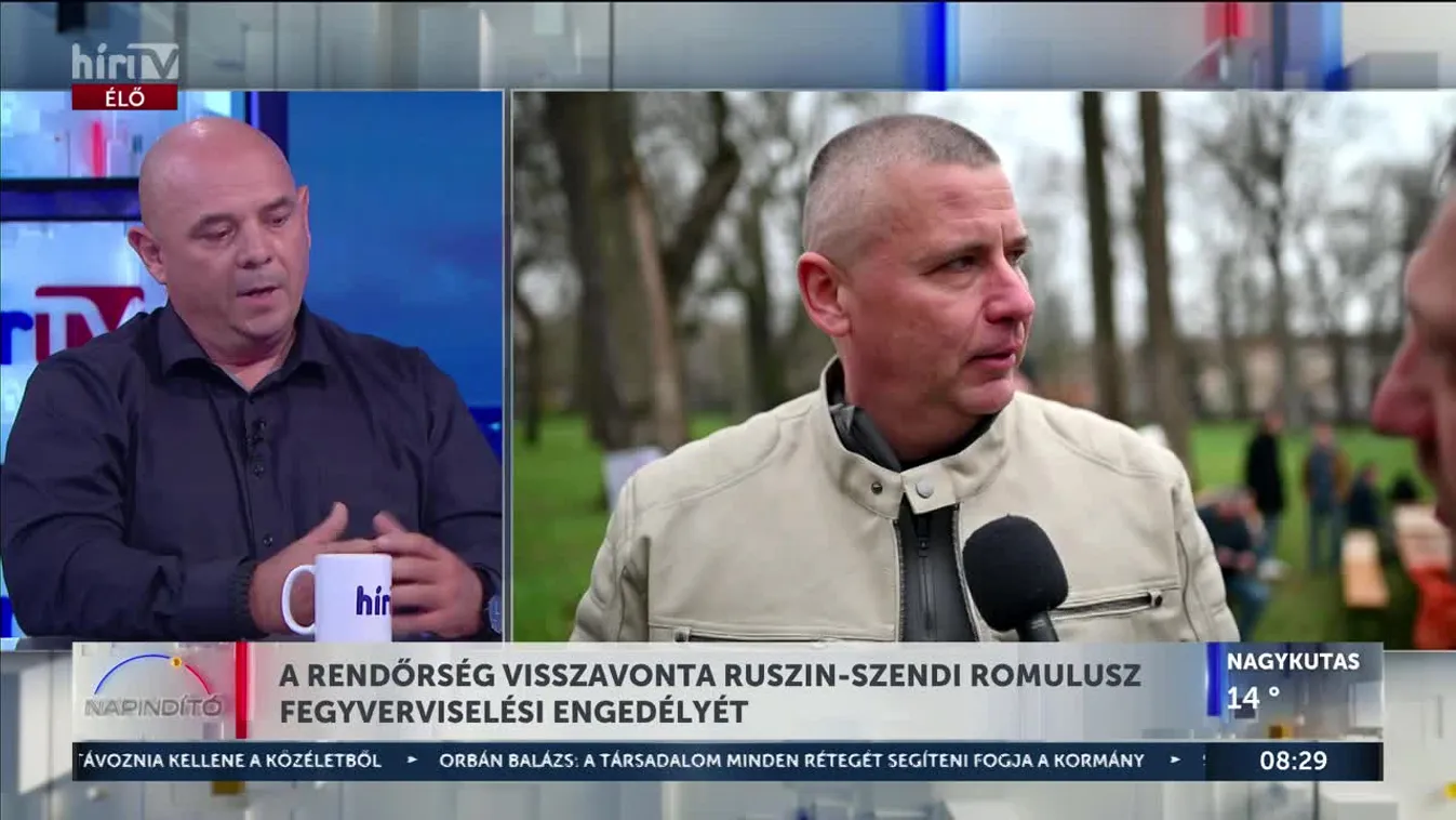 Telitáras fegyverrel jelenhetett meg a Tisza Fórumán Ruszin-Szendi Romulusz