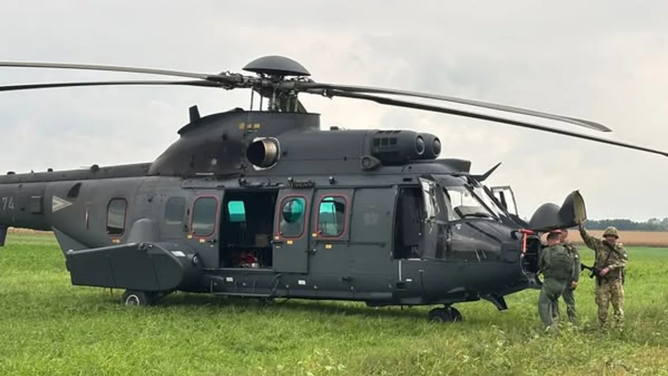 Rendkívüli kényszerleszállás - Pilótahősök mentették meg a helikoptert Pápa mellett
