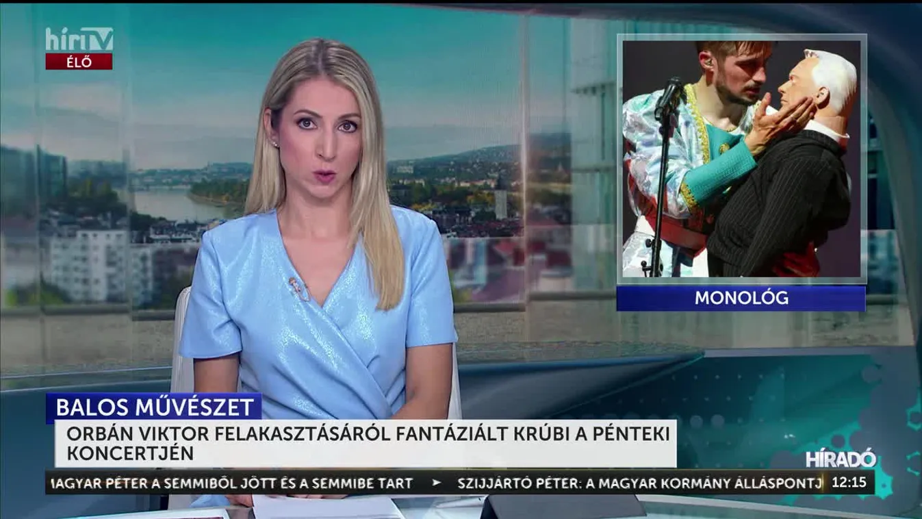 ORBÁN VIKTOR FELAKASZTÁSÁRÓL FANTÁZIÁLT KRÚBI A PÉNTEKI KONCERTJÉN