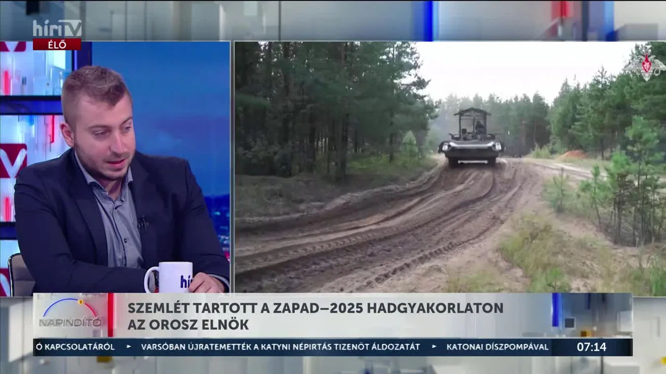 SZEMLÉT TARTOTT A ZAPAD–2025 HADGYAKORLATON AZ OROSZ ELNÖK