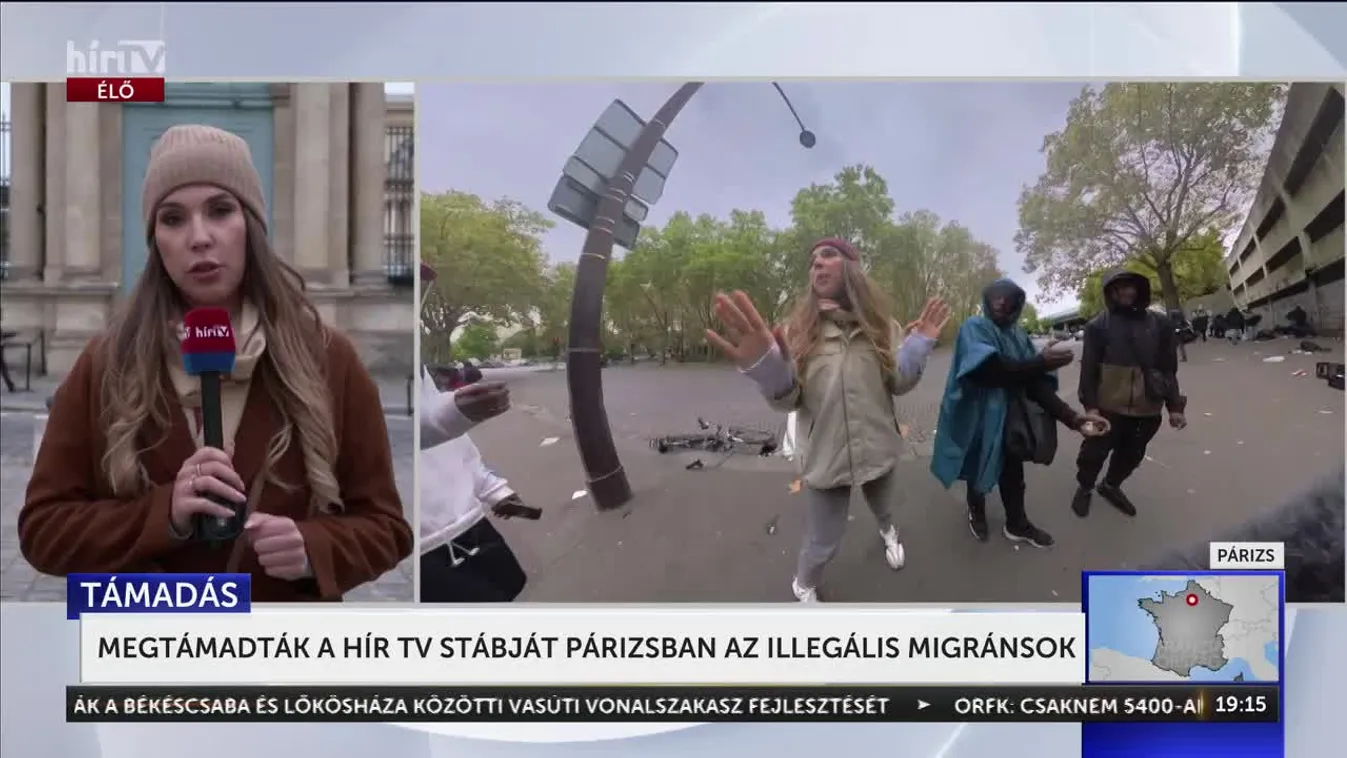 Megtámadták a Hír TV stábját Párizsban + videó