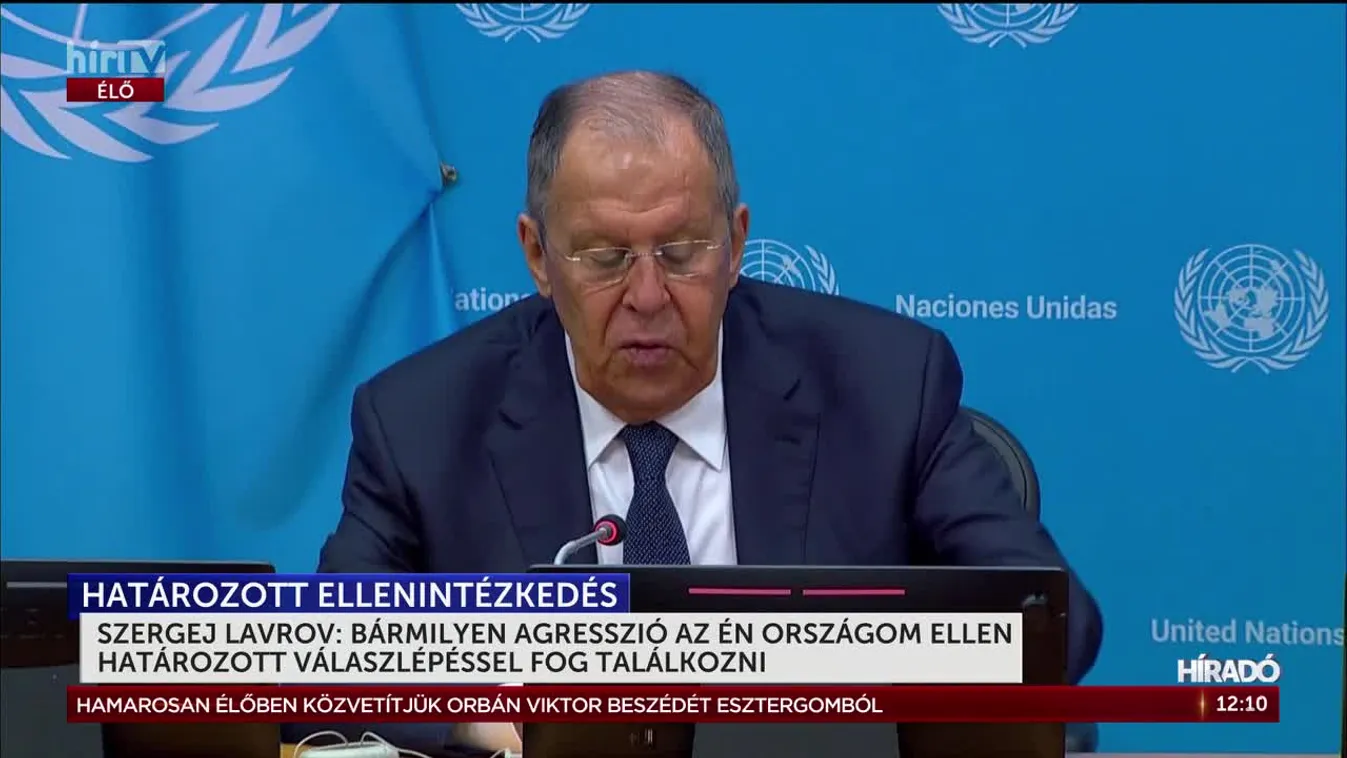Szergej Lavrov: Bármilyen agresszió az én országom ellen határozott válaszlépéssel fog találkozni