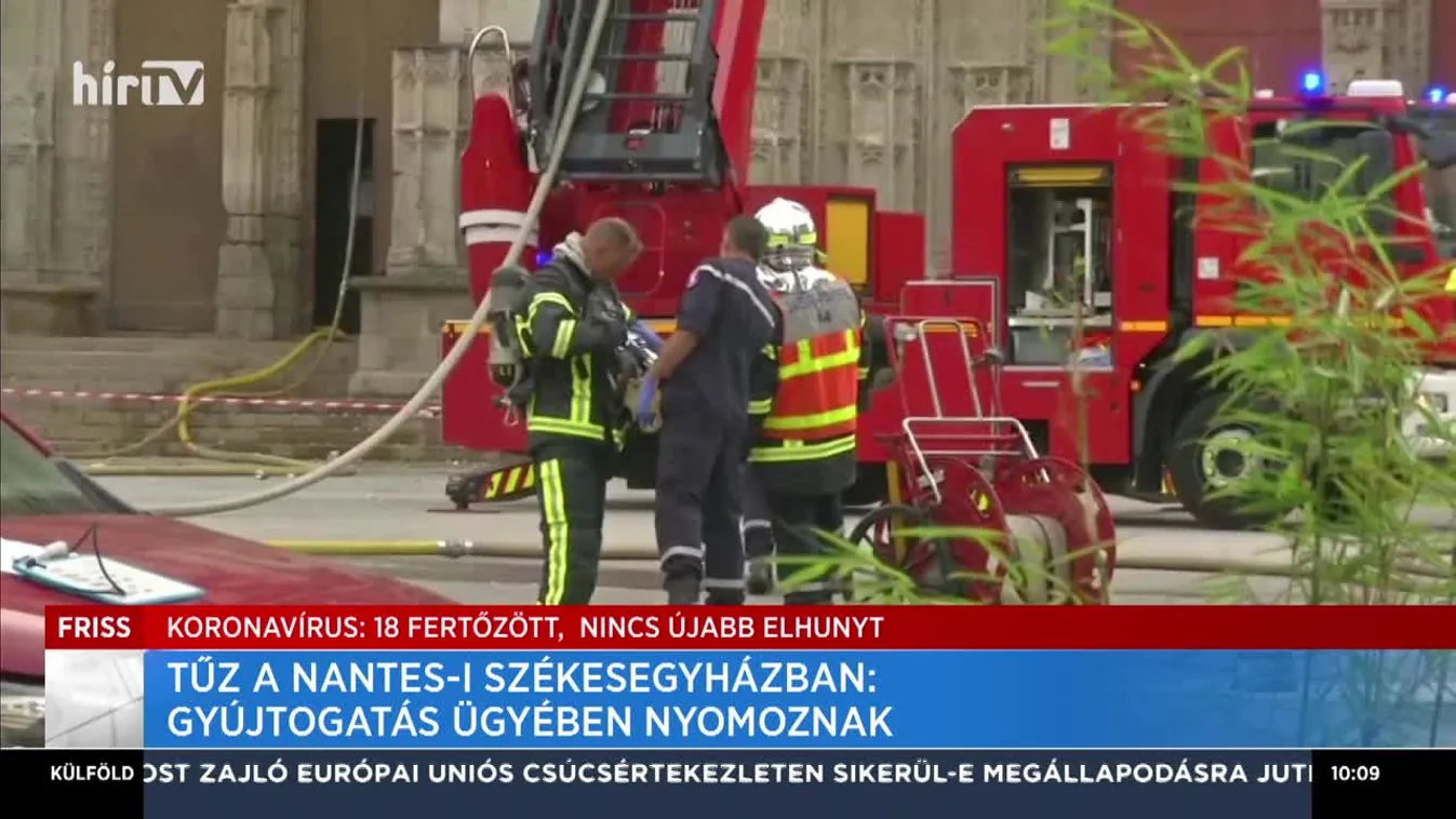 Tűz a nantes-i székesegyházban: gyújtogatás ügyében nyomoznak