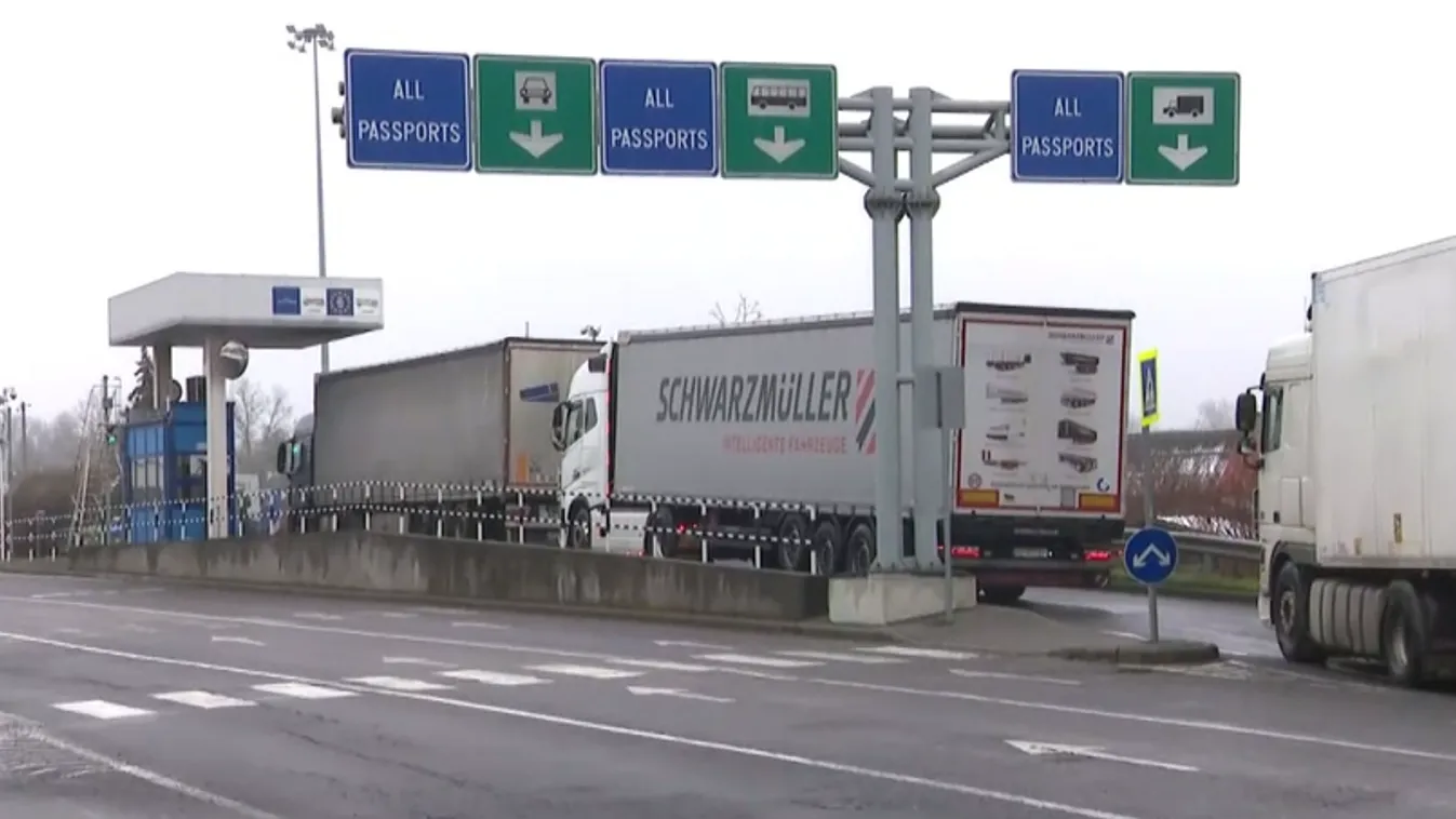 Forgalomlassításra készülnek a magyar kamionosok a záhonyi határátkelőnél + videó