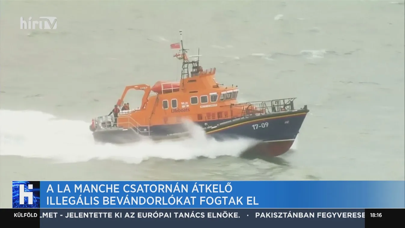 A La Manche csatornán átkelő illegális bevándorlókat fogtak el