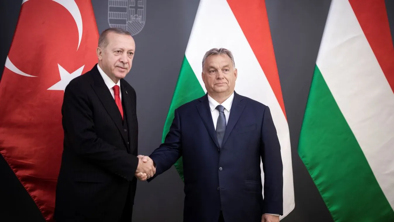 Magyarországra érkezett Recep Tayyip Erdogan, török elnök