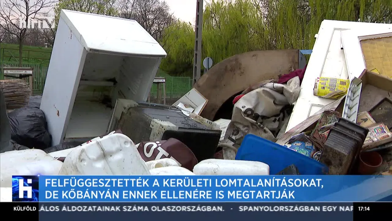 Felfüggesztették a kerületi lomtalanításokat, de Kőbányán ennek ellenére is megtartják
