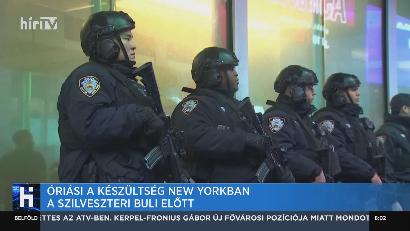 Óriási a készültség New Yorkban a szilveszteri buli előtt