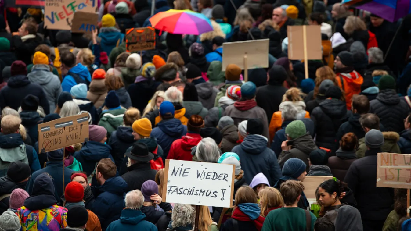 AfD-ellenes tüntetés volt Brémában